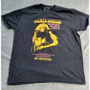 Janis Joplin Madison Square Garden Graphic T-shirt Unisex Size S Black Crew Neck